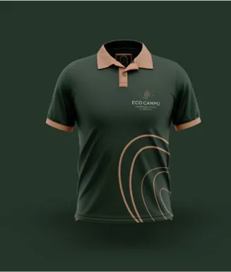Polo shirt with a custom logo