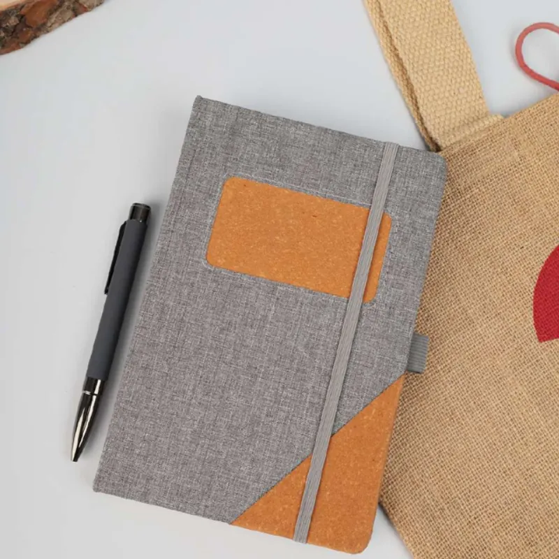 Notebook and bag with custom branding