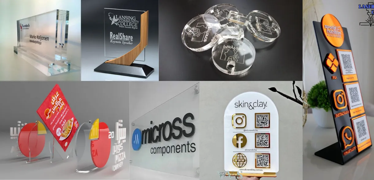 Custom acrylic signs, displays and awards