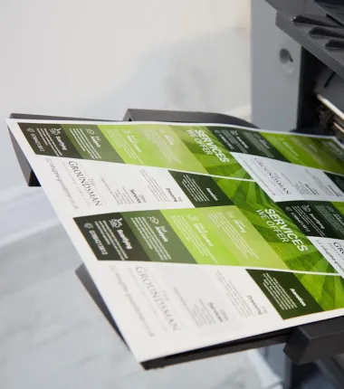 Printed brochures, menus and catalogues for businesses in the UAE